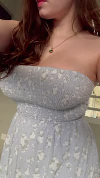 Picture showing I Accidently Flashed A Classmate In This Dress...it Just Can't Contain My Big Bouncy Boobs